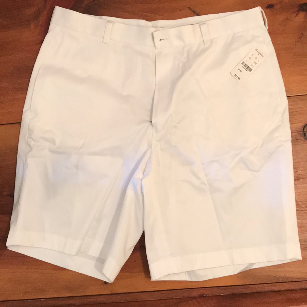 NWT Brooks Brothers Chino White Shorts W35
